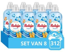 Robijn Wasverzachter - Morgenfris - 8 Stuks - 312 Wasbeurten - Voordeelverpakking