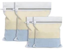 Wasnetten set - 4-delig met ritssluiting - Voor wasmachine - 2 stuks 25 x 30 cm en 2 stuks 30 x 40 cm