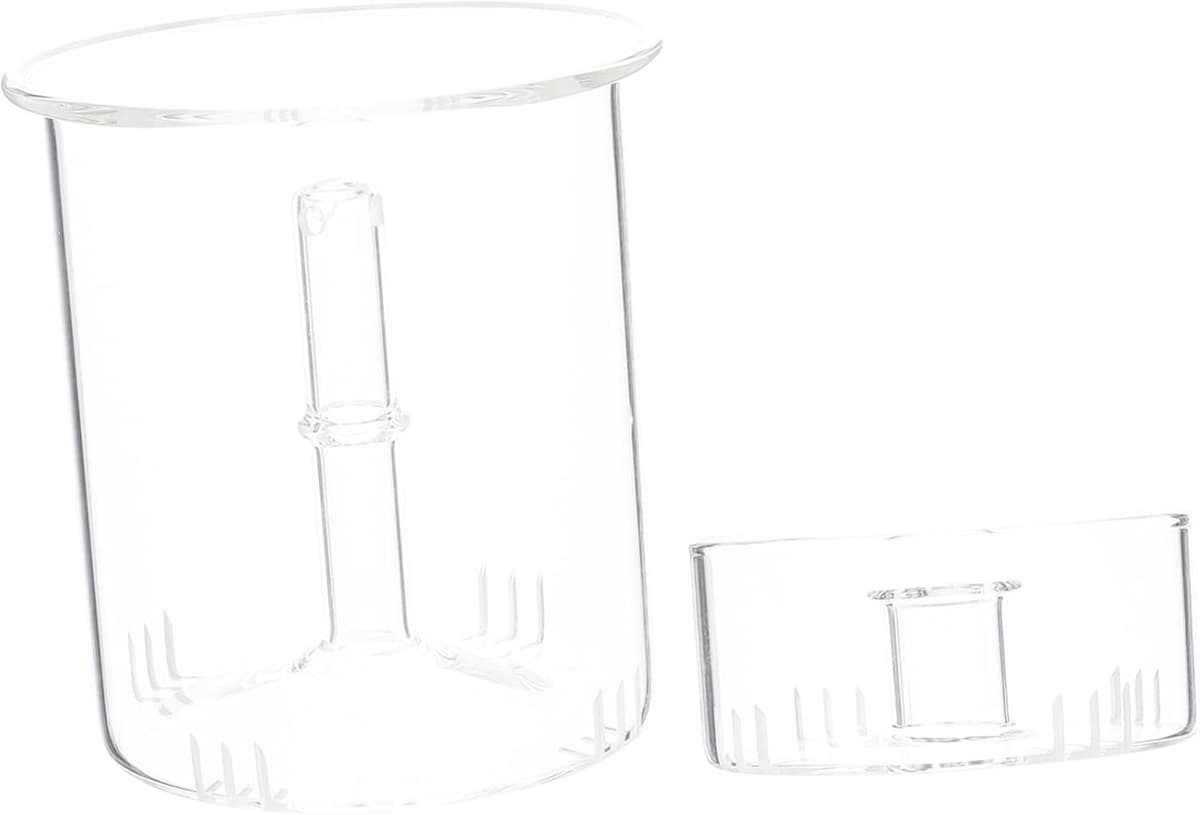 1set Duidelijke Glas Infuser Voor Loose Leaf Thee Verstelbare Filter Accessoire Voor Koken Brouwen Voor Thuis Kantoor Theewinkels — afbeelding 1