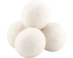 Wollen ballen 6 stuks 6 cm - Waterabsorptie - Elimineert statische was - Bespaart geld - Vemera