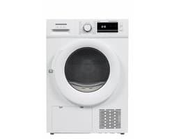 Heinner HHPD-M8G3PDD++ Warmtepompdroger – 8 kg – Energieklasse D – 16 Programma’s – Digitaal Display – Snelprogramma – Startuitstel – Anti-kreukfunctie – Trommelverlichting – Kinderslot – Wit – 5 Jaar Garantie
