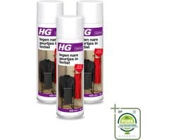 3 x HG - Tegen Nare Geurtjes In Textiel - Natuurlijk Zuiveringsproces - Veilig Voor Alle Textiel - 400 ml - Grootverpakking - Geurverwijdering Textiel - Stankmoleculen Oplossen - Textiel Reinigen - Geur In Kleding - Geur In Gordijnen