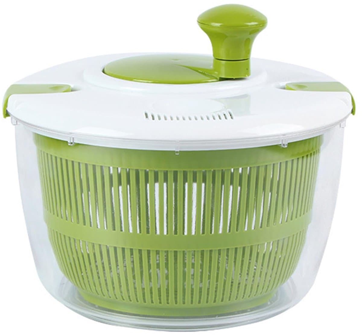 Elzusha - Saladespin met Deksel voor Efficiënt Afspoelen en Drogen — afbeelding 1