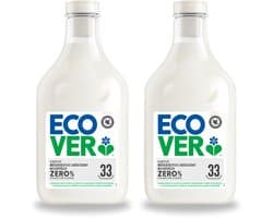 2 x Ecover - Wasverzachter Zero - Zonder geurstoffen - 1 liter - 33 wasbeurten - Bulkverpakking - 2 stuks