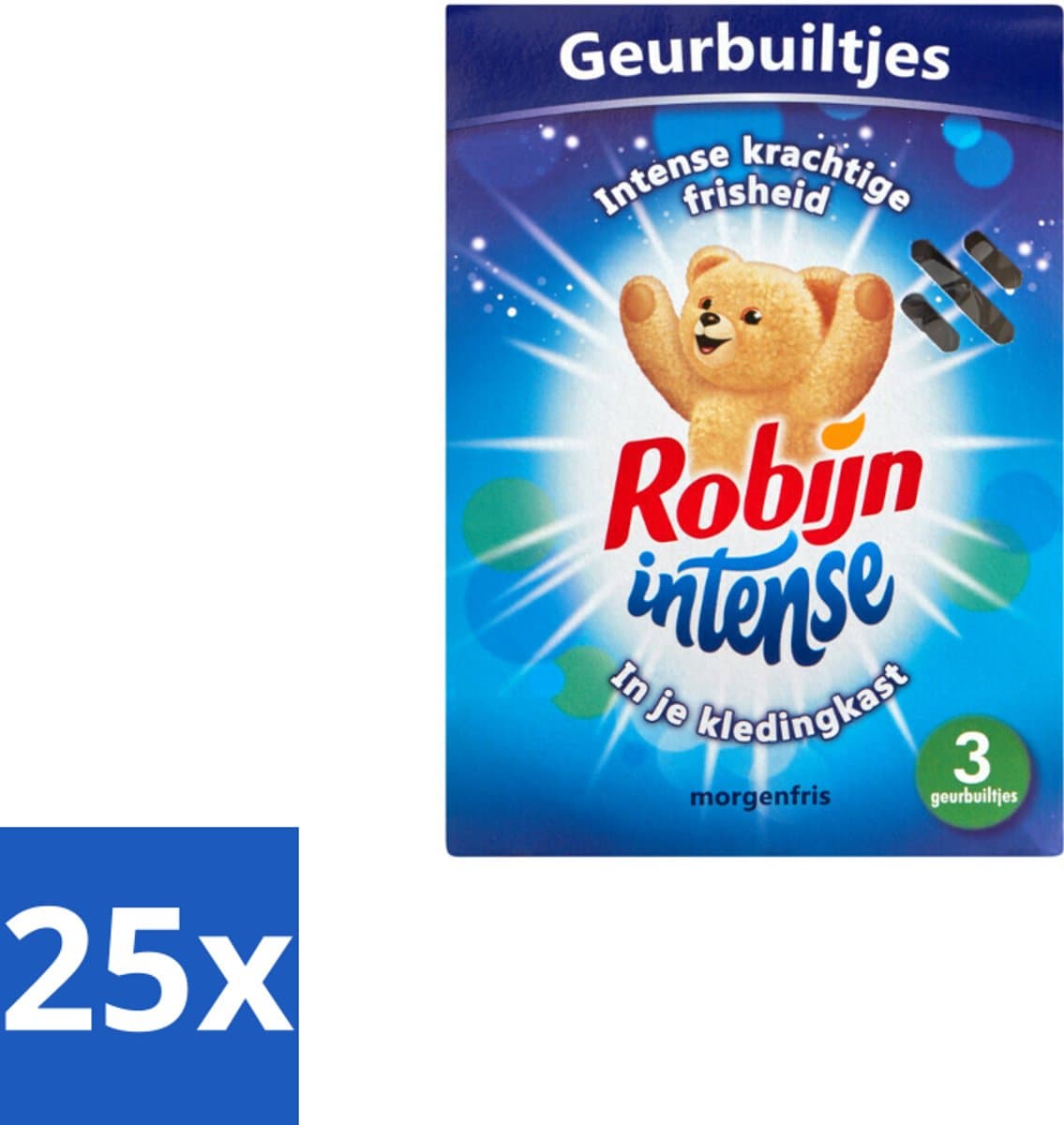 25 x Robijn Geurbuiltjes Intense 3 stuks per verpakking - Geur In Kleding - Langdurige Geur - Frisse Geur - Geurbuiltjes - Kledingkast Geur — afbeelding 1