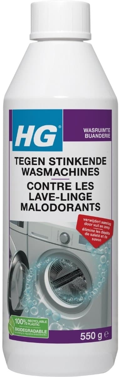 1 x HG Tegen Stinkende Wasmachines 550 gr - Wasmachine Reiniger - Stinkende Wasmachine - Wasmachine Aanslag - Wasmachine Vuil - Wasmachine Geur — afbeelding 1