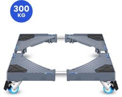 VanDijck Wasmachine Verhoger - Met Wielen - Verstelbaar 42-75 cm - Max 300 kg — afbeelding 1