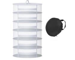 Opvouwbaar Droogrek voor Kruiden - 6 Lagen - Φ60cm - Ideaal voor Drogen van Planten, Vlees en Kleding