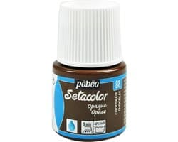 Textielverf - Pebeo Setacolor Opaque - 88 chocolate - 45 ml