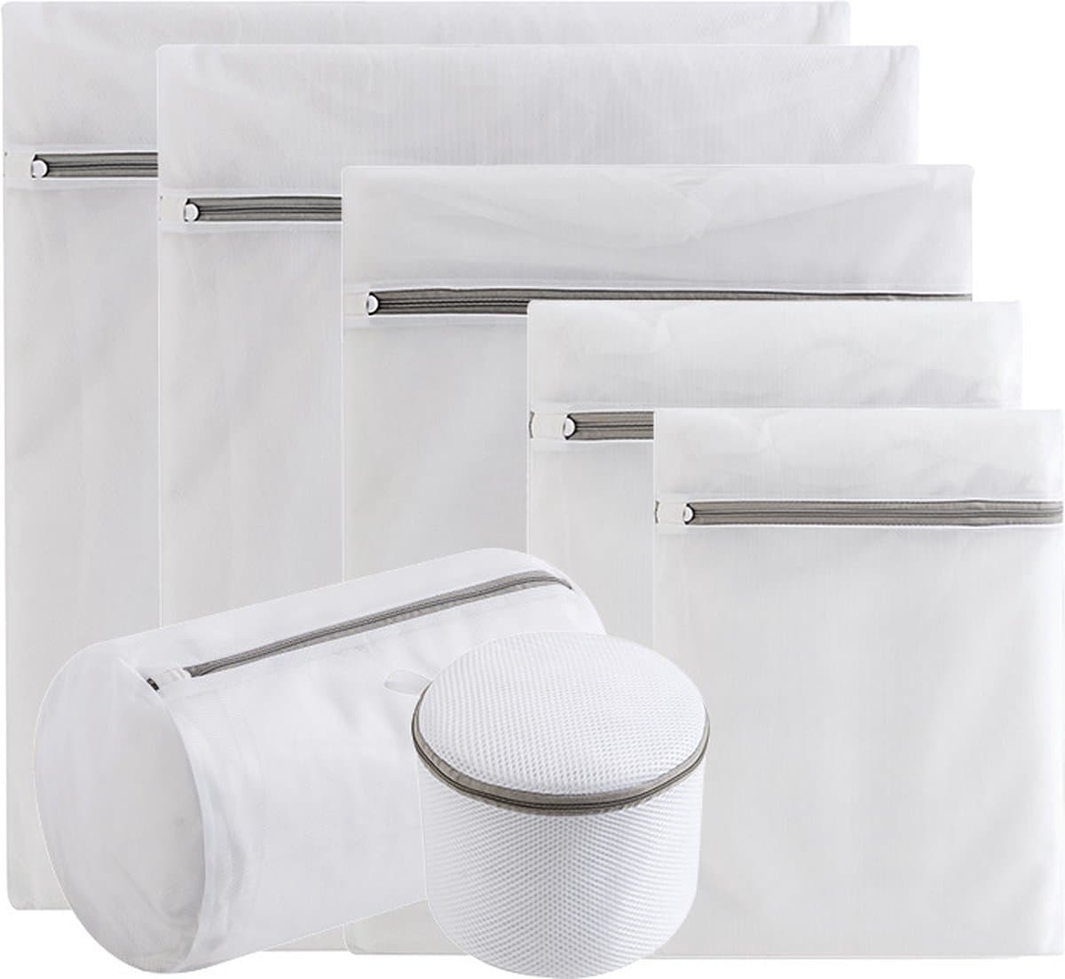 Mesh Waszakken - 7 Stuks Premium Fijnmazige Waszakken Met Ritssluiting - Waszakken Mesh Waszakken voor Wasmachine - Lingeriezakken voor Fijne Was, Geschikt voor Wasserij, Reizen — afbeelding 1