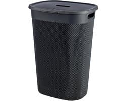 Curver Filo Wasmand met deksel 55L - Antraciet