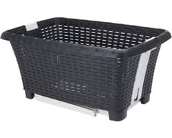 Bathroom solutions wasmand op poten - antraciet - 38 liter - 39 x 59 x 29 cm - Wasgoedmanden - kunststof — afbeelding 1
