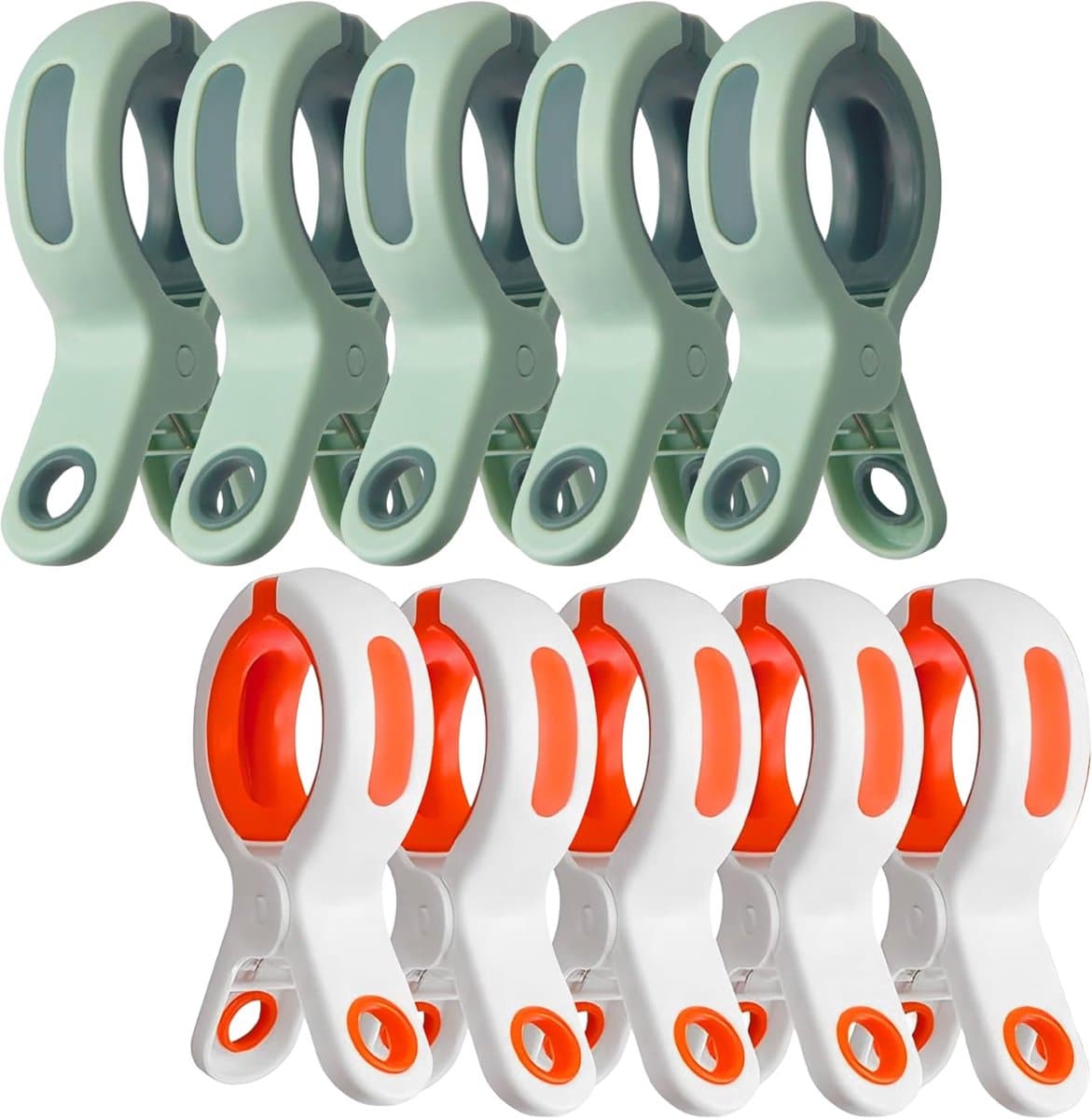Kledingclips 10 Stuks Groot - Antislip Tussenstuk - Windbestendig - Ideaal voor Handdoeken op het Strand - ShopVlot — afbeelding 1