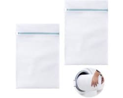 Grote Wasnetten 60 x 80 cm, Duurzame Waszak met Rits voor Kleding, Fleece en Bedlinnen, Ideaal voor de Wasmachine