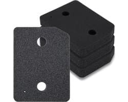 Droger Filter - 4 stuks - Filters geschikt voor Miele Droger - 207 x 157 x 30 mm - Spons Filter - Droger Pluizenfilter - Voor Wasdrogers - Basisfilter - Foam van Condensor Wasdroger - Accessoire geschikt voor Miele-warmtepompdroger - Zwart