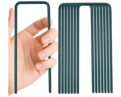50 stuks grondankers, vloeranker, 150 x 30 x 3 mm, U-vormige tuinharingen, stabiel, bevestigingsanker, grondhaken, tuinharingen, grondnagels, stabiel voor kunstgras, tuinvlies, gazonrooster, omheining
