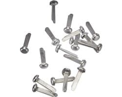 Monsterzakklemmen - Sluitclips - Zakken Sluiten - Ronde Kop - 500 stuks - Zilver