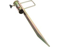 Parasolhouder Grondanker - Bodemhuls Parasol - Stabiel Plaatsen - Verzinkt Staal - 45 cm Lengte - Zilver