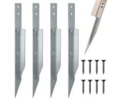 Omgoods - Set van 4 Grondankers voor Tuinschommel en Fences