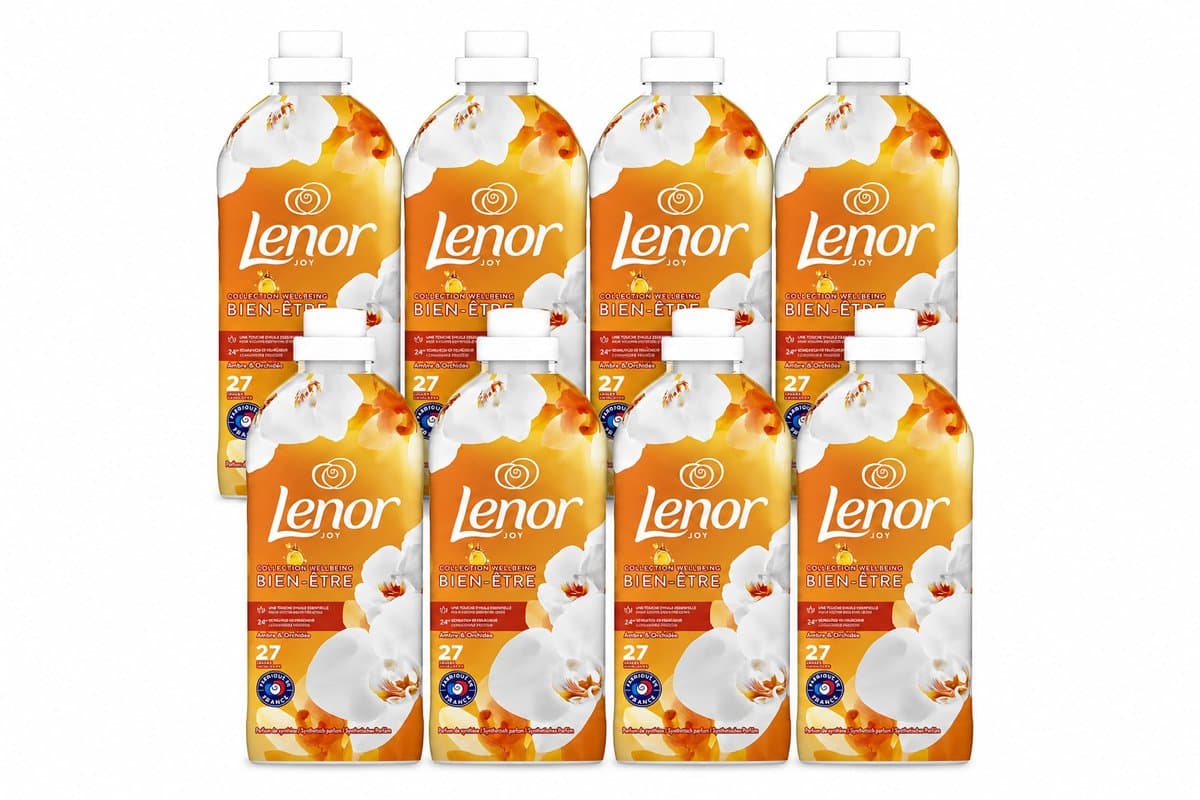 Lenor Wasverzachter Amber & Orchidee – 5 x 27 Wasbeurten – Voordeelverpakking — afbeelding 1