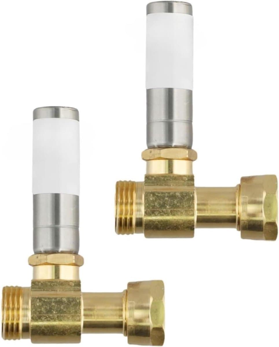 Waterslagdemper Messing - Waterhamer Stopper - Leidingen Beschermen - Effectieve Geluidsvermindering - 3/4 inch - Metallic — afbeelding 1