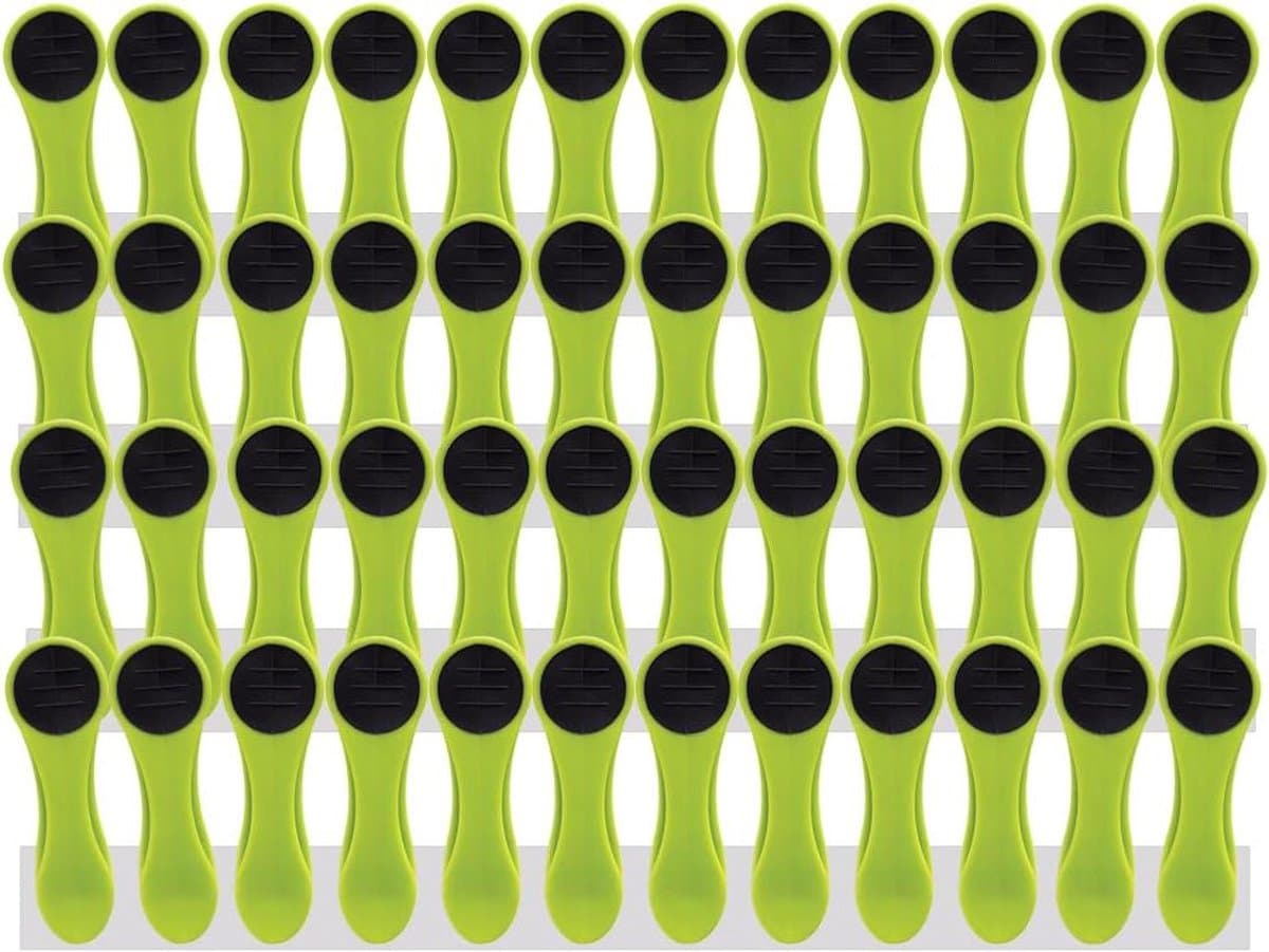 Wasknijpers Set - Kledingknijpers - Was Ophangen - Soft Grip - 48 Stuks - Groen Antraciet — afbeelding 1