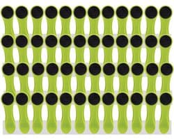 Wasknijpers Set - Kledingknijpers - Was Ophangen - Soft Grip - 48 Stuks - Groen Antraciet