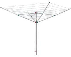 Droogmolen XL - Wasrek buiten - Was drogen - 3 draagarmen - 40 meter lijn - Zilver