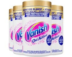Vanish Oxi Action Vlekverwijderaar Poeder White – 4x 1,445 kg – 5,78 kg – Voordeelverpakking