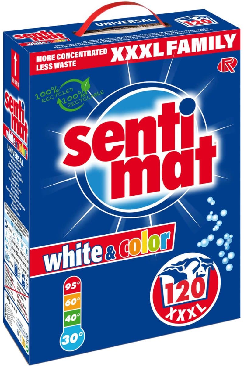 XXXL Family Pack waspoeder White & Color - 120 Wasbeurten - 6KG — afbeelding 1