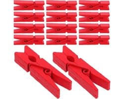 Houten Kledingknijpers - Mini Knijpers Decoratieve Knijpers - Knutselen en Decoreren - Windproof en Stevig - 3.5 cm - Kleurrijk