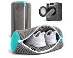 BOTC Schoenwaszak - Waszak voor schoenen - 2stuks - Herbruikbaar - Wasmachine&Droger - voor Sneakers en Tennisschoenen- Grijs/Blauw