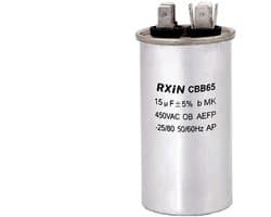 Dailygoods - Condensator - 15uf - Voor het opstarten van AC-motoren - 450V AC - Geschikt voor wasmachines - 50Hz/60Hz