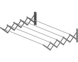 Solidchoice - Uittrekbare Wanddroger van Aluminium, 1 m