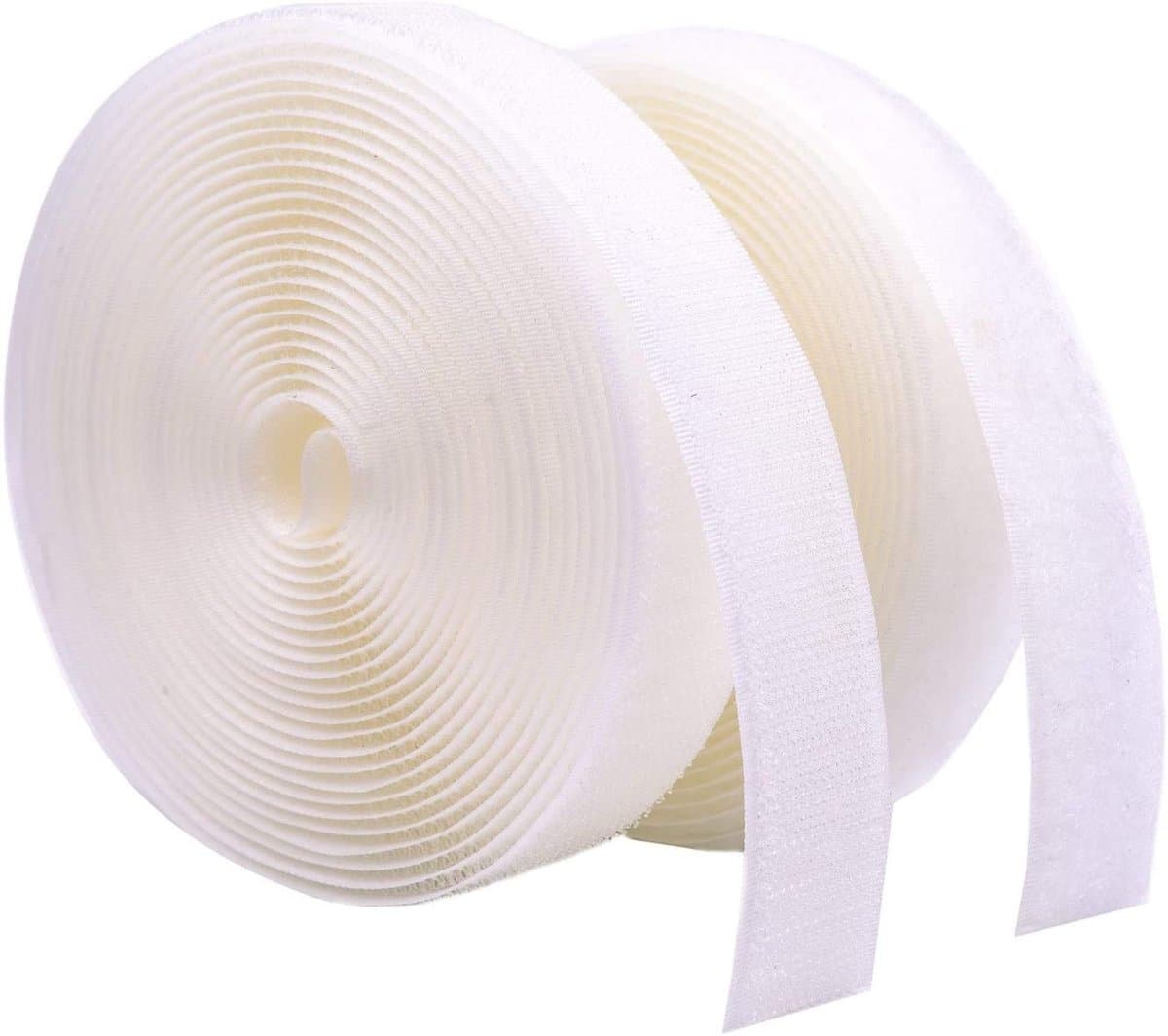 Solidchoice - Naaiband Haak en Lus 20mm x 5 Meter Wit — afbeelding 1