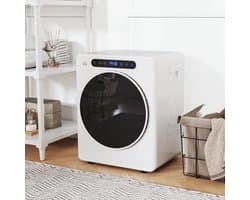 COVREO Wasdroger 3 kg, 49 x 43 x 61 cm, wit RVS, 6 programma's, touchbediening