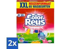 Color Reus - Waspoeder - Gekleurde Was - 65 Wasbeurten - Voordeelverpakking - 2 stuks