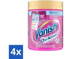4 x Vanish Oxi Action - Vlekkenverwijderaar Poeder - Zonder Bleek - Gekleurde Was - 530 Gram - Vlekkenverwijderaar - Wasbooster - Gekleurde Was - Waspoeder - Vlekken Verwijderen