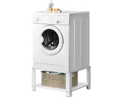 Wasmachine sokkel verhoger met legplank 63x54x31 tot 150 kg