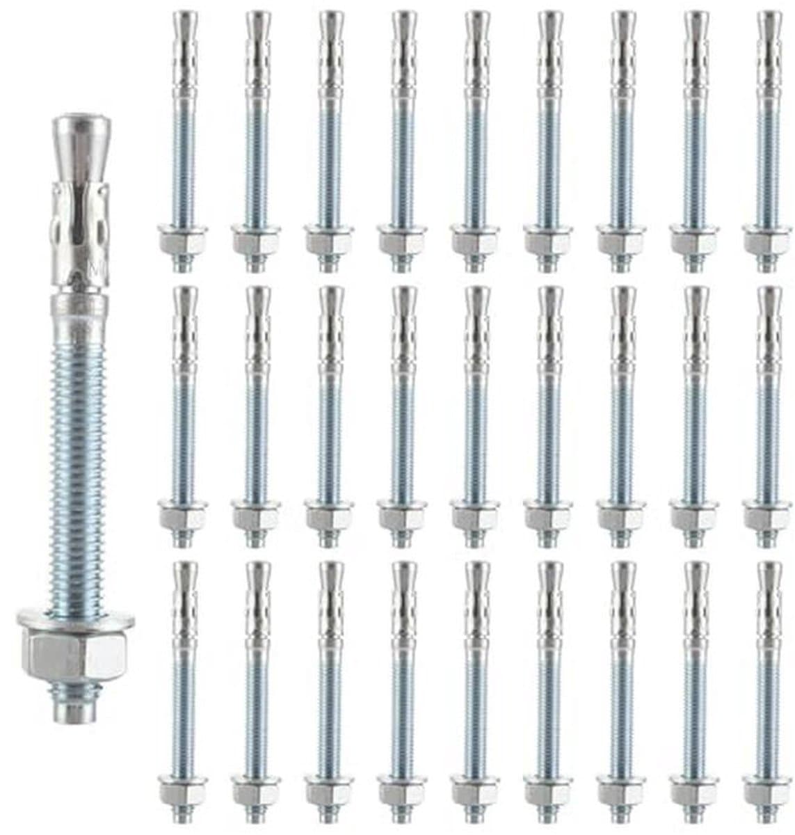 Heavy Duty Ankers M10 x 110 mm - 30 Stuks Verzinkt Roestvrij Staal — afbeelding 1