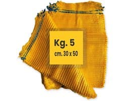Netzakken Aardappelen - Opslag Zakken Groenten - Voedsel Opslag - Inclusief Sluitband - 30 x 50 cm - Geel — afbeelding 1