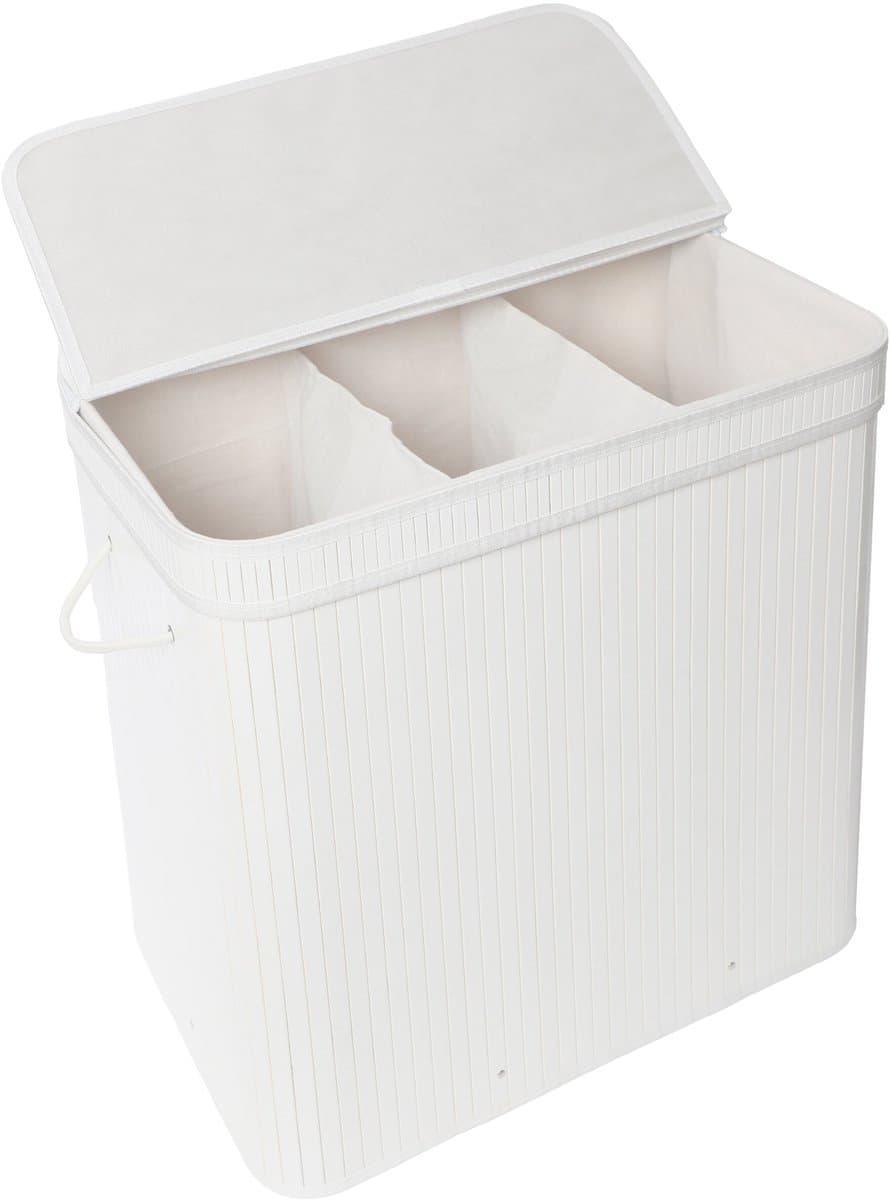 wasmand - 61x61,5x41,5 cm - wit — afbeelding 1