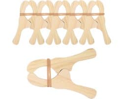 Houten Wasknijpers - Kleding Knijpers - Huishoudelijk Gebruik - Natuurlijk Materiaal - 12 x 8 cm - Houtkleur — afbeelding 1