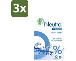 Neutral Waspoeder Wit 18 Wasbeurten 1,187 kg - Bulkverpakking - 3 stuks