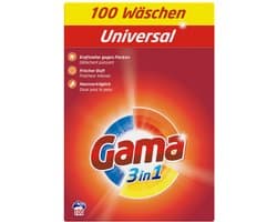 Gama Poeder Wasmiddel Universal 100 Wasbeurten - 6 kg