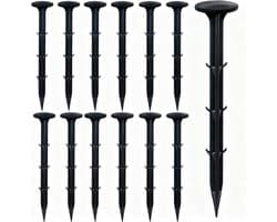 Grondpinnen 11cm - zware kwaliteit - kunststof - ideaal voor het vastzetten van onkruiddoek - ShopVlot