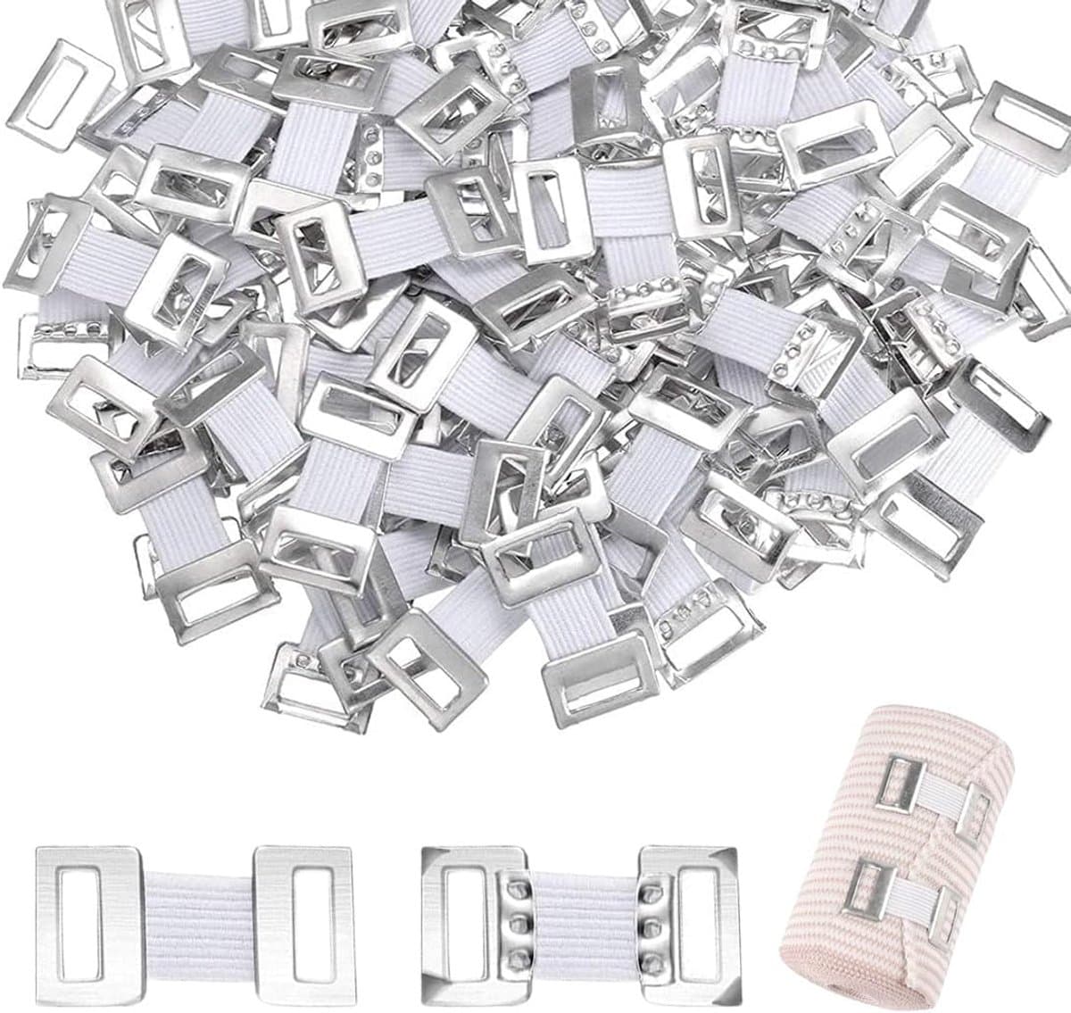 Elastic Bandage Clips 50 Stuks - Stretch Metaal - Voor Diverse Verbanden - Langdurig Gebruik - ShopVlot — afbeelding 1