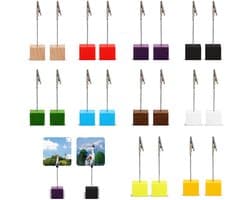 Solidchoice - Set van 20 Fotohouders met Clips voor Diverse Presentaties