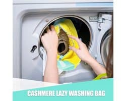 Schoenenzak waszak schoenenzak wasmachine schoenen waszakken met wasmachine-zak sportschoenen geel. Geel. S