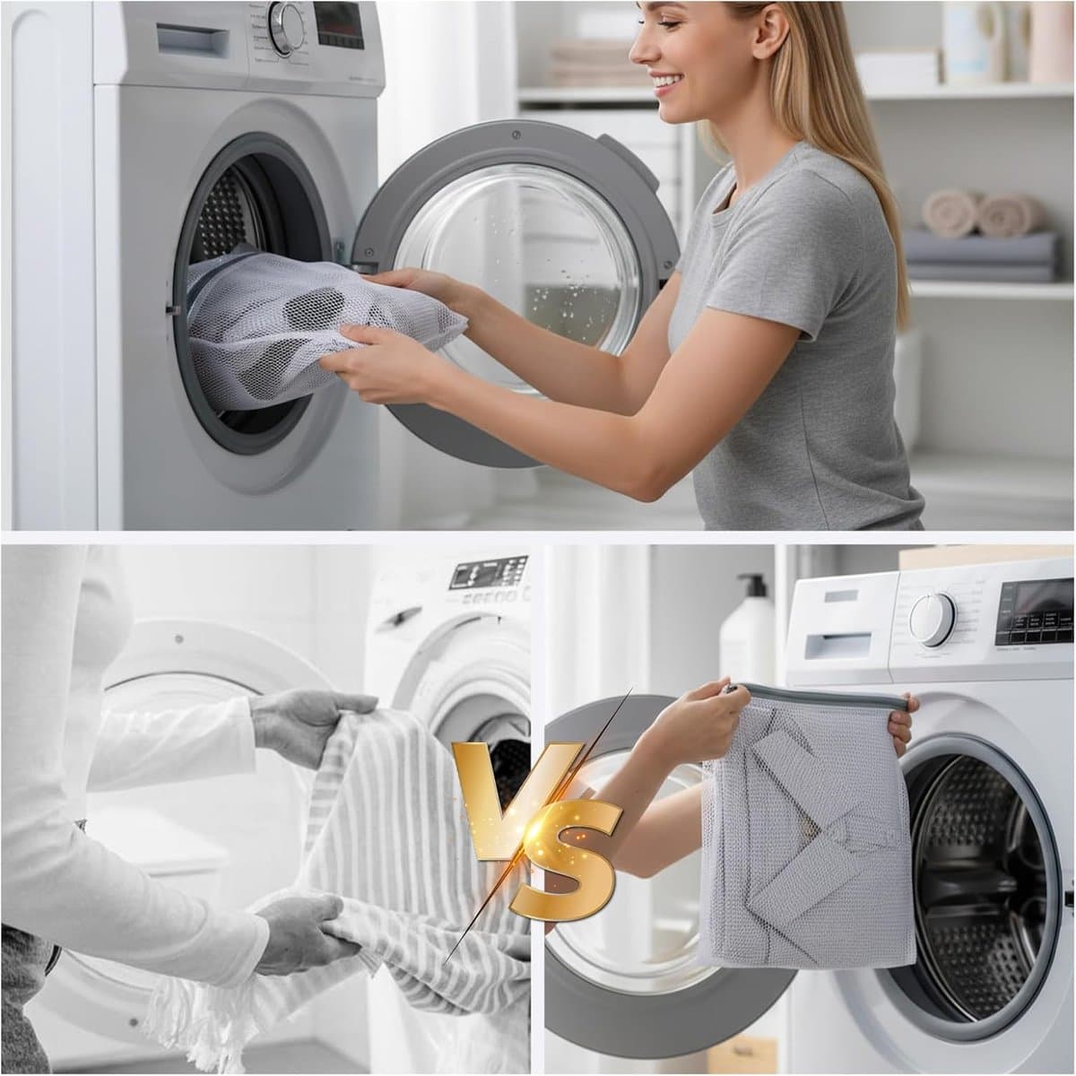 Kleine Gaaswaszakken - Polyester - Duurzaam en Stevig - Rits Ontwerp - Voor Delicate Kleding — afbeelding 1